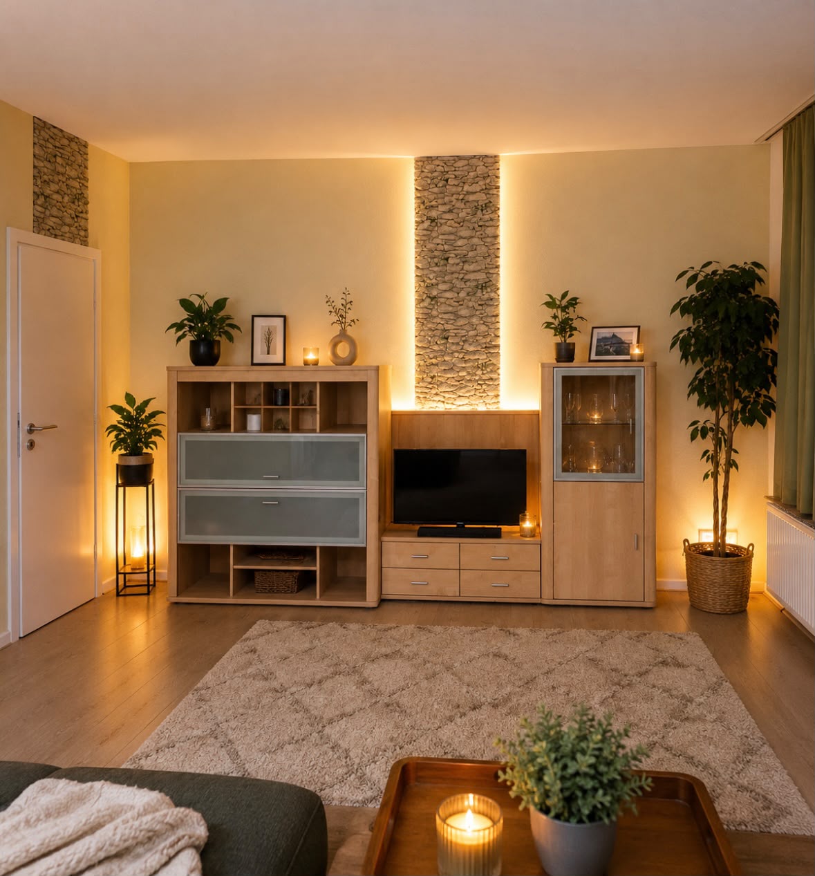 Wohnzimmer mit TV-Bereich